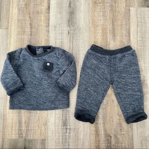 Carters navy blue outfit - 2 piece set - Picture 1 of 5